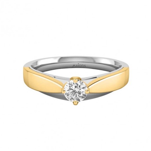 Twain solitaire ring