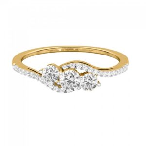 Triad diamond ring