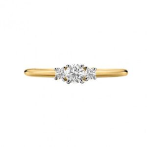 Tiny trinity diamond ring