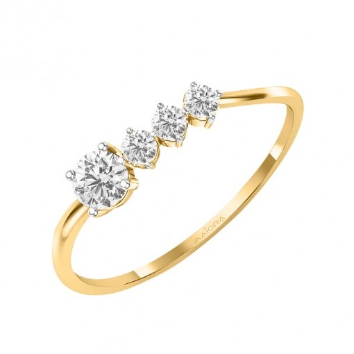 Three pointers diamond ring