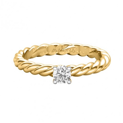 Solo diamond crushed ring