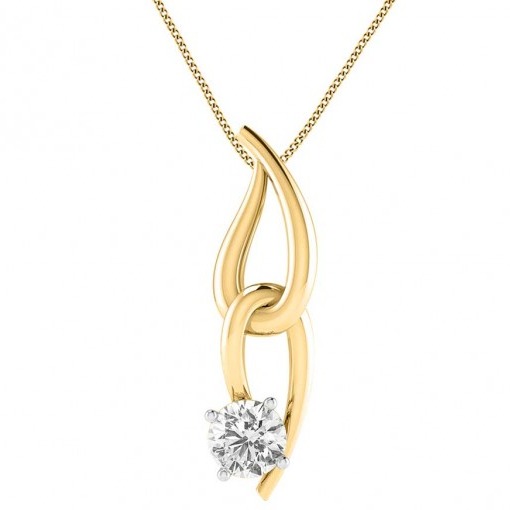 Knotted drop pendant