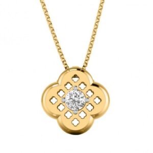 Mesh clover pendant