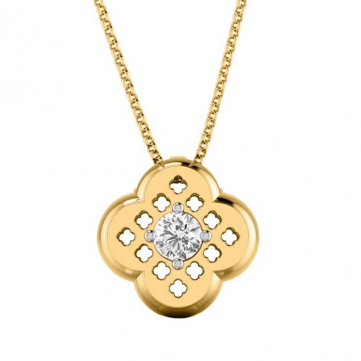 Mesh clover pendant