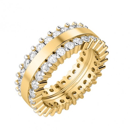 Rugged diamond ring