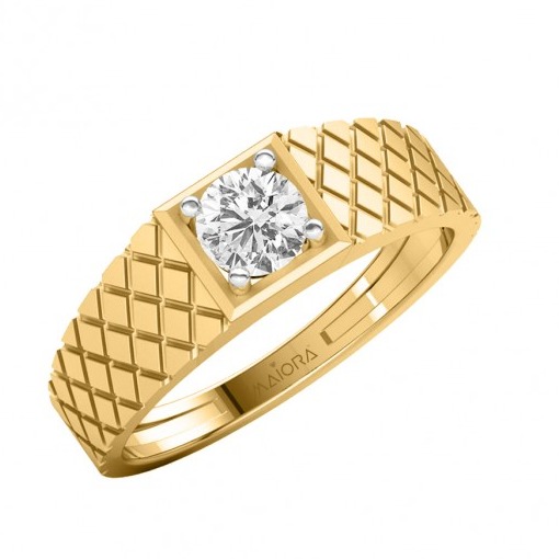 Pirouette solitaire ring
