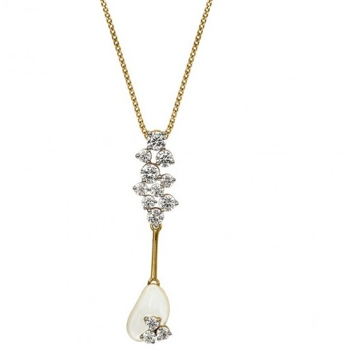 Pendulum solitaire pendant