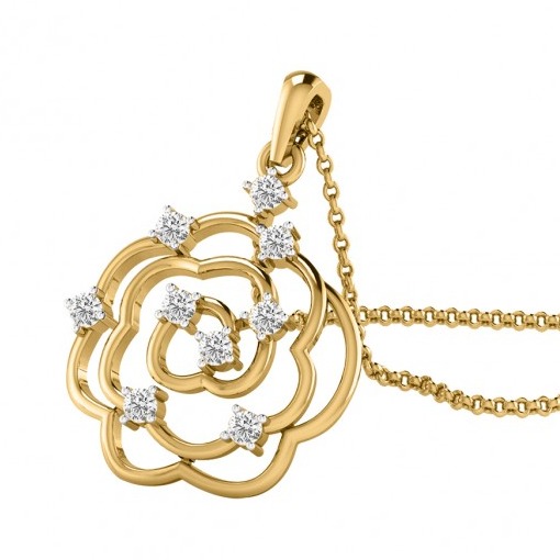 Spiral galaxy pendant