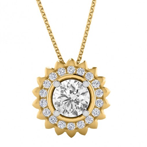 Sunflower pendant