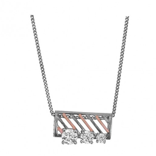 The tinted belle multi-look pendant vvs yellow 14k