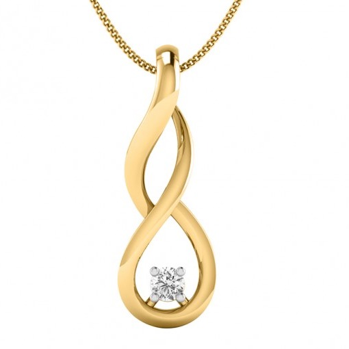 Twisted ribbon pendant