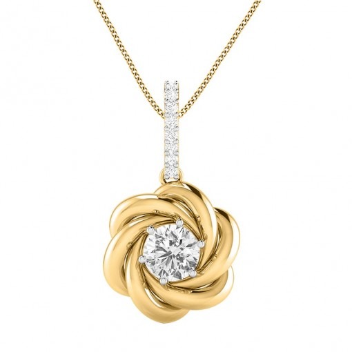 Winter rose pendant