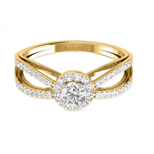 Charmed halo ring
