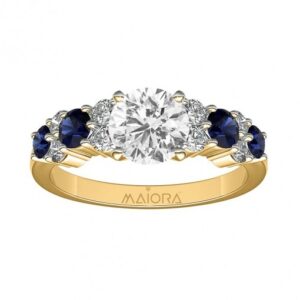 Aqua diamond ring