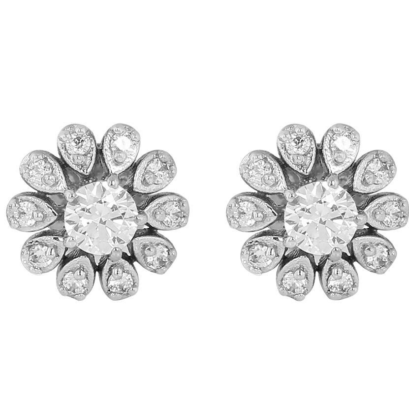 Classic floral earrings - Image 3