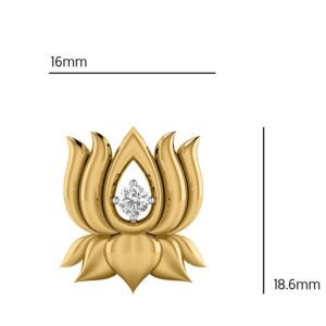 Lotus gold pendant