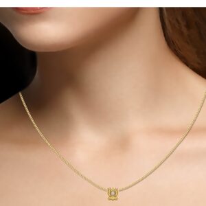 Lotus gold pendant