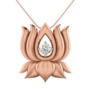 Lotus gold pendant