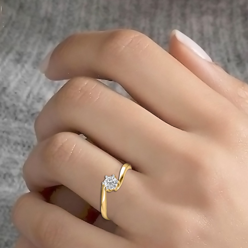 Solitary diamond ring - Image 4