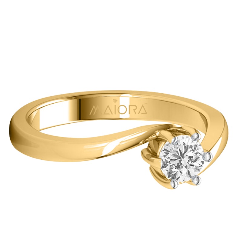 Solitary diamond ring