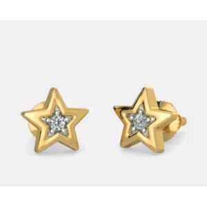 Studded star earrings