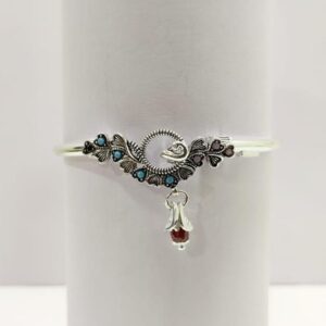 925 silver peacock design payal