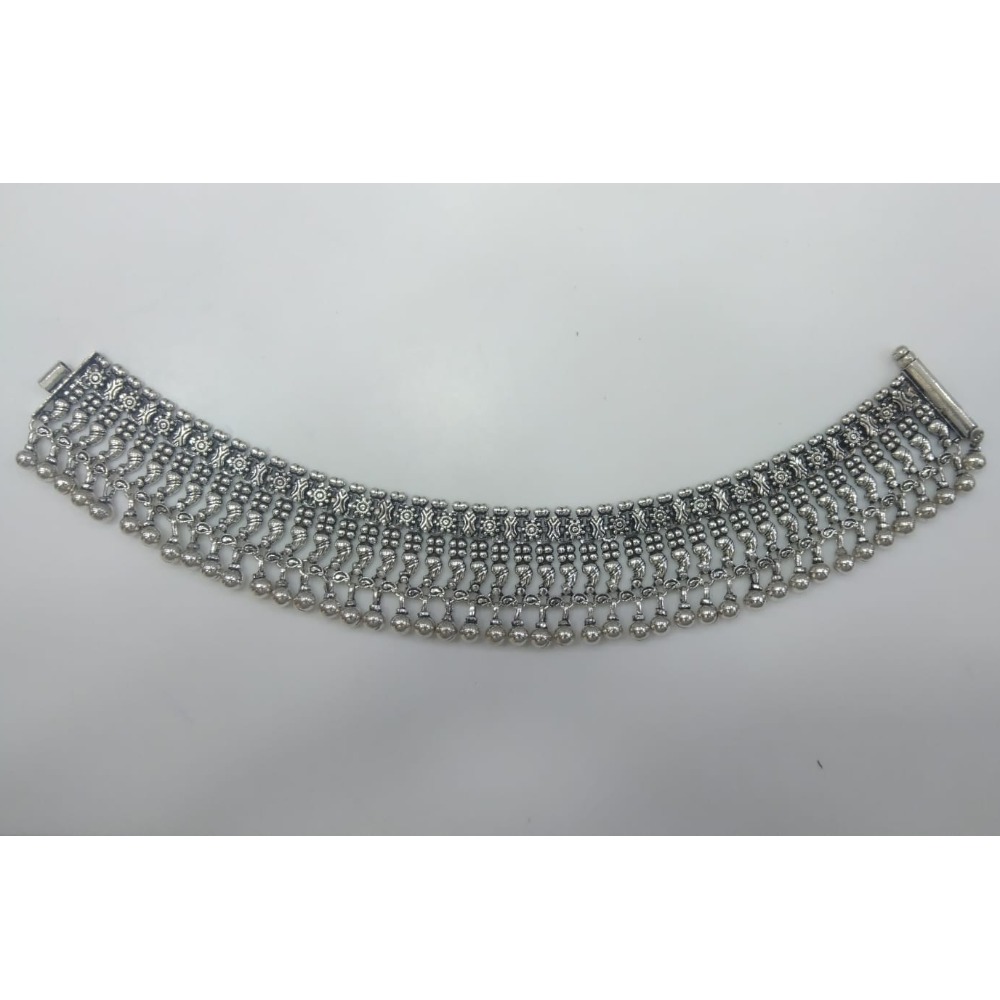 925 silver antique broad payal