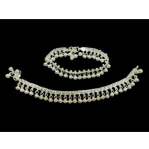 Silver chumchum payal for kids