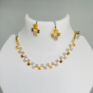 22k gold stylish necklace set