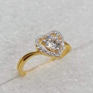 916 gold heart shape ring for women