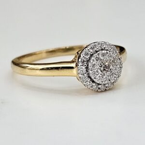 22k gold diamond fancy ring
