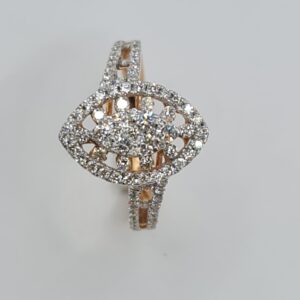 18kt hallmark  real Unique diamond  ring
