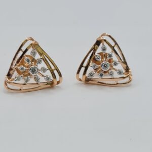 18 KT Hallmark  Rose Gold Fancy Earing