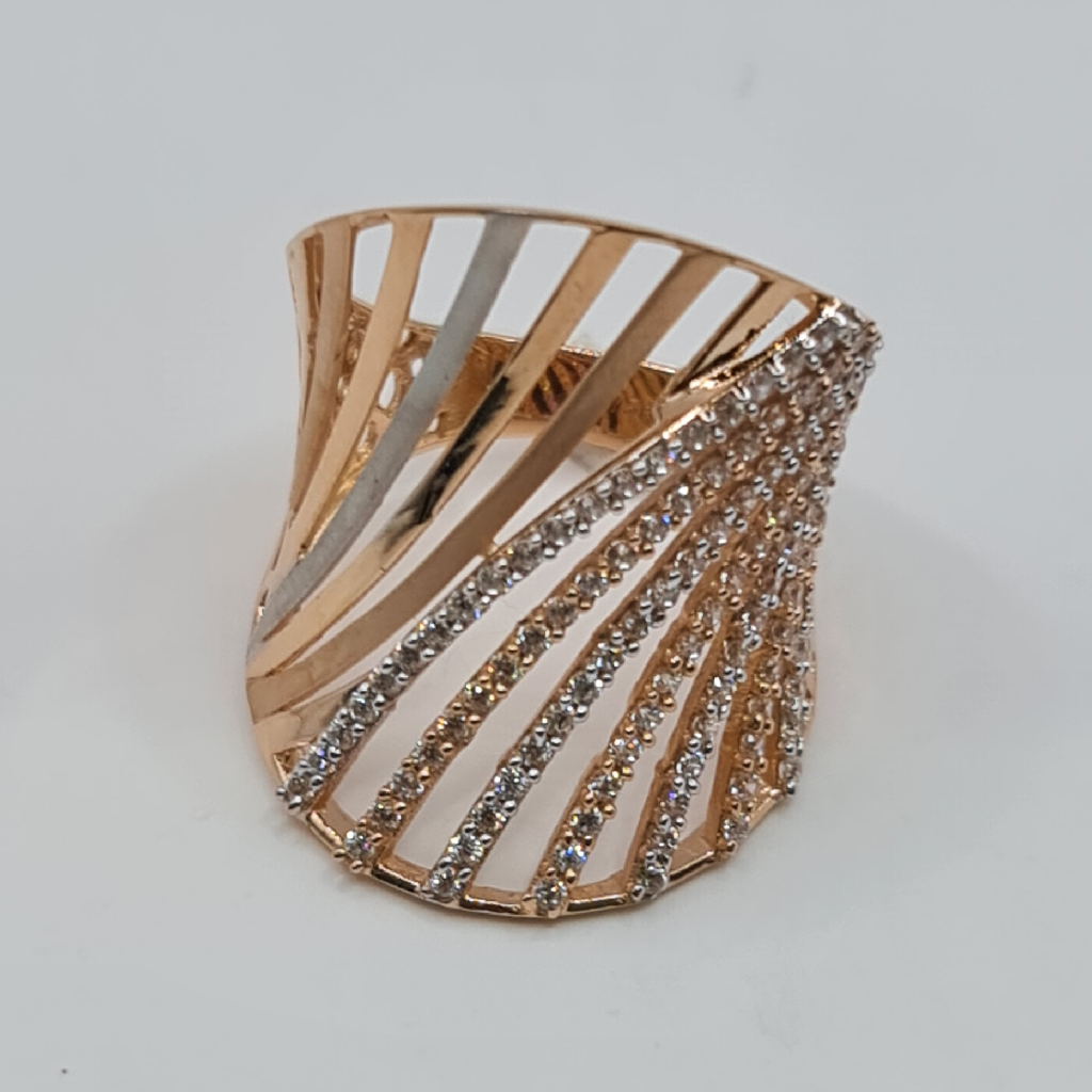 rose gold 18k fancy ring
