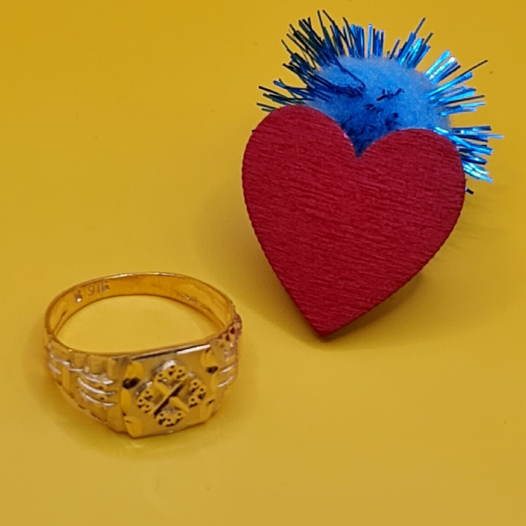 Gents 916 hallmark gold ring