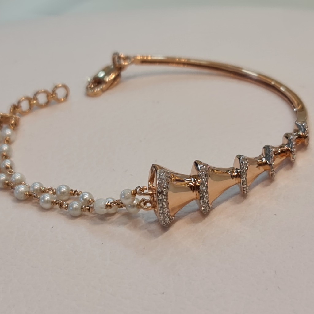 18 KT HALLMARK ROSE GOLD KADA