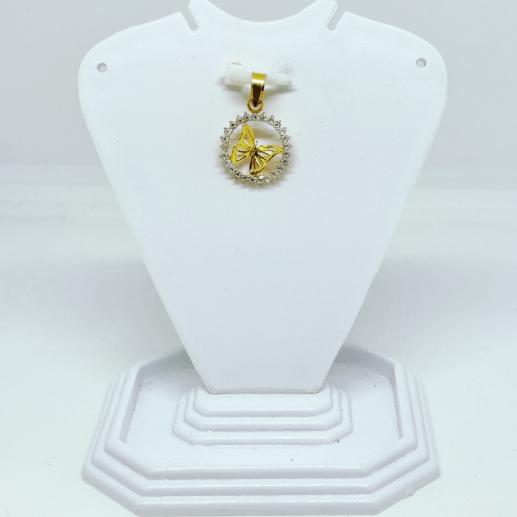 18 KT 750 Hallmark fancy diamond Butterfly Pendent - Image 2