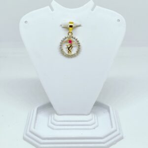 18 KT 750 Hallmark fancy diamond Shree Krishna Pendent