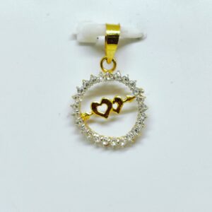 18 KT 750 Hallmark fancy delicate heart diamond Pendent
