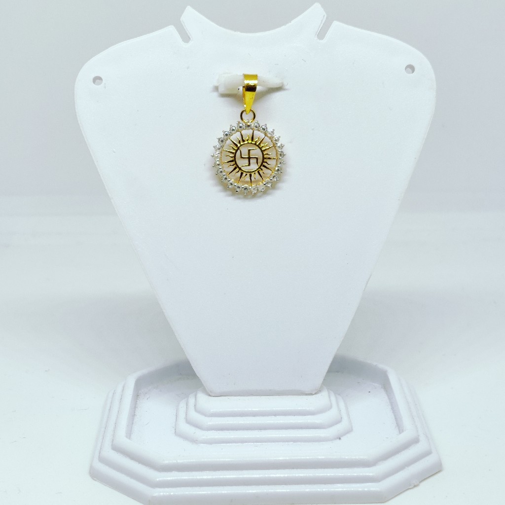 18 KT 750 Hallmark fancy swastika diamond Pendent - Image 2