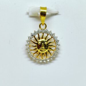 18 KT 750 Hallmark delicate sun diamond Pendent