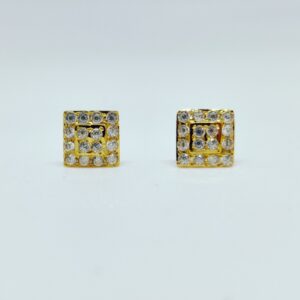18 KT 750 Hallmark square shape diamond delicate Ladies Top