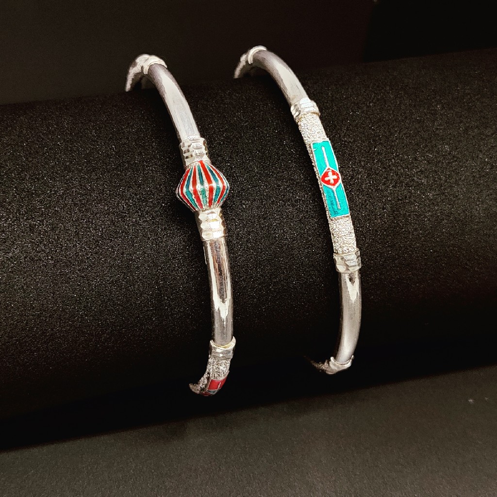 925 Sterling Silver ladies Fancy Bangles - Image 2