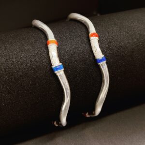 925 Sterling Silver zikzak ladies Fancy Bangles