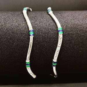 925 Sterling Silver Zikzak Ladies Bangles