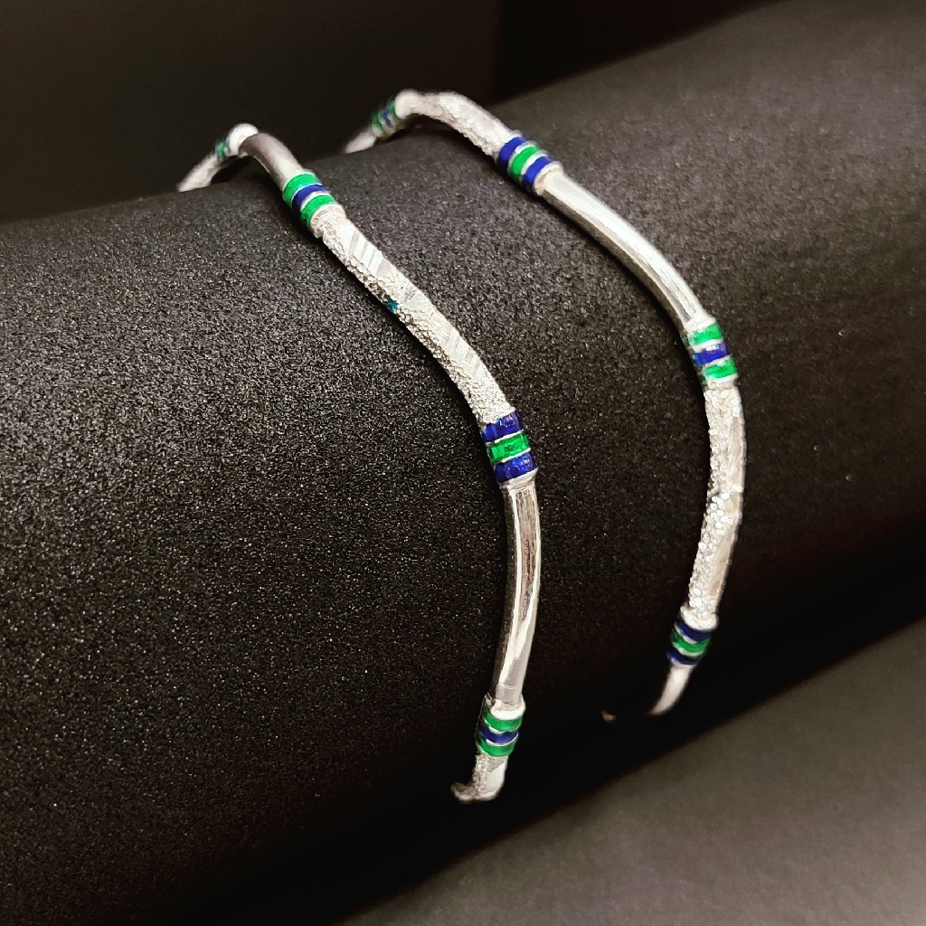 925 Sterling Silver Zikzak Ladies Bangles
