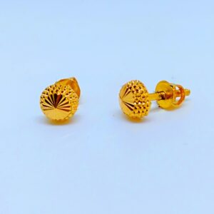 22 KT 916 Hallmark Rava style plain Ladies Earring