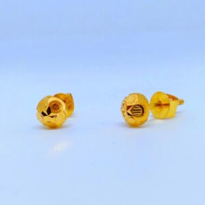 22 KT 916 Hallmark Rava style plain Ladies Earring