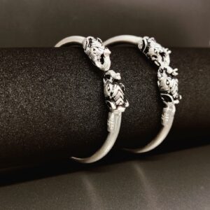 Silver antique kids Kada ( Kadli )