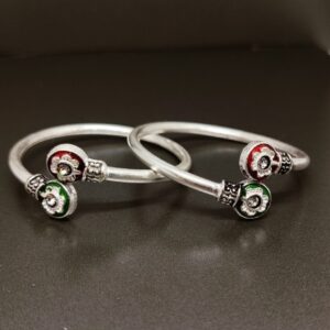 Silver Fancy adjustable kids Kada (Kadli)
